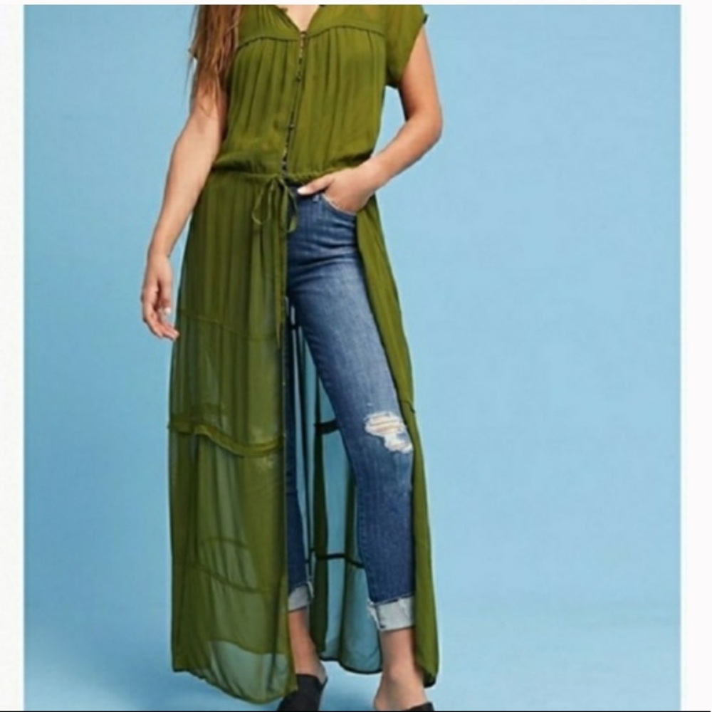 NWOT Anthropologie sheer maxi